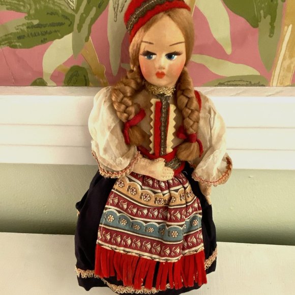Vintage Eros Miniture Eastern European Doll